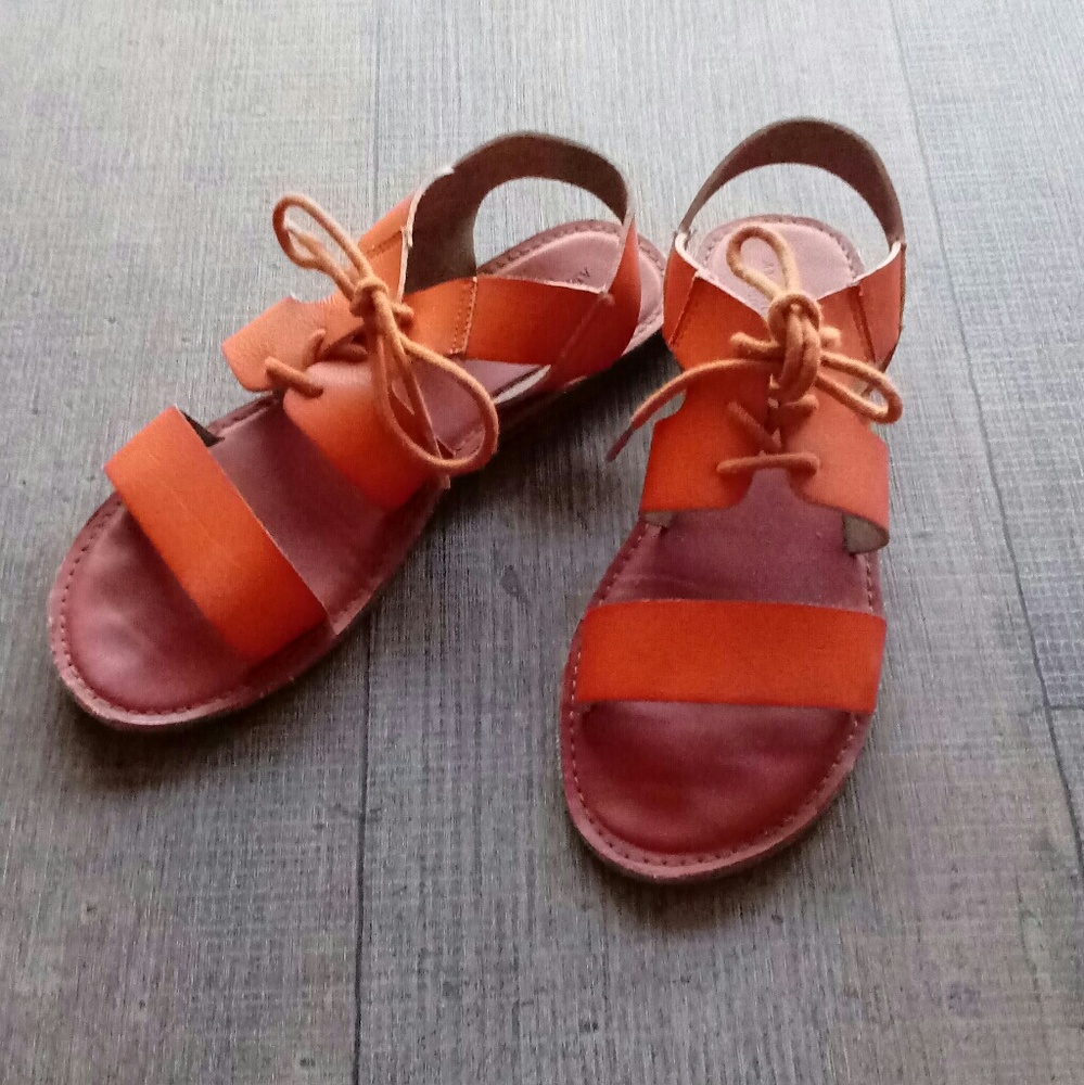 Lace up sandals